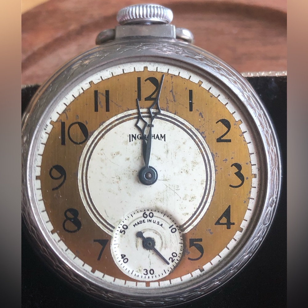 Vintage Ingraham Pocket Watch Gem